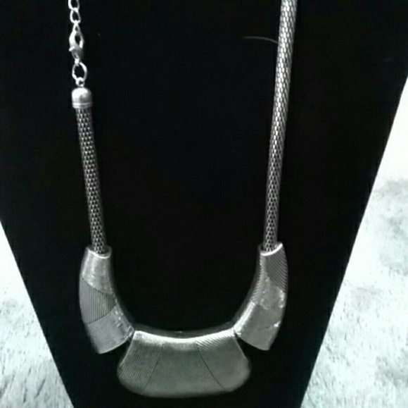 Antique Finish Necklace and Earring Set - Picture 2 of 2